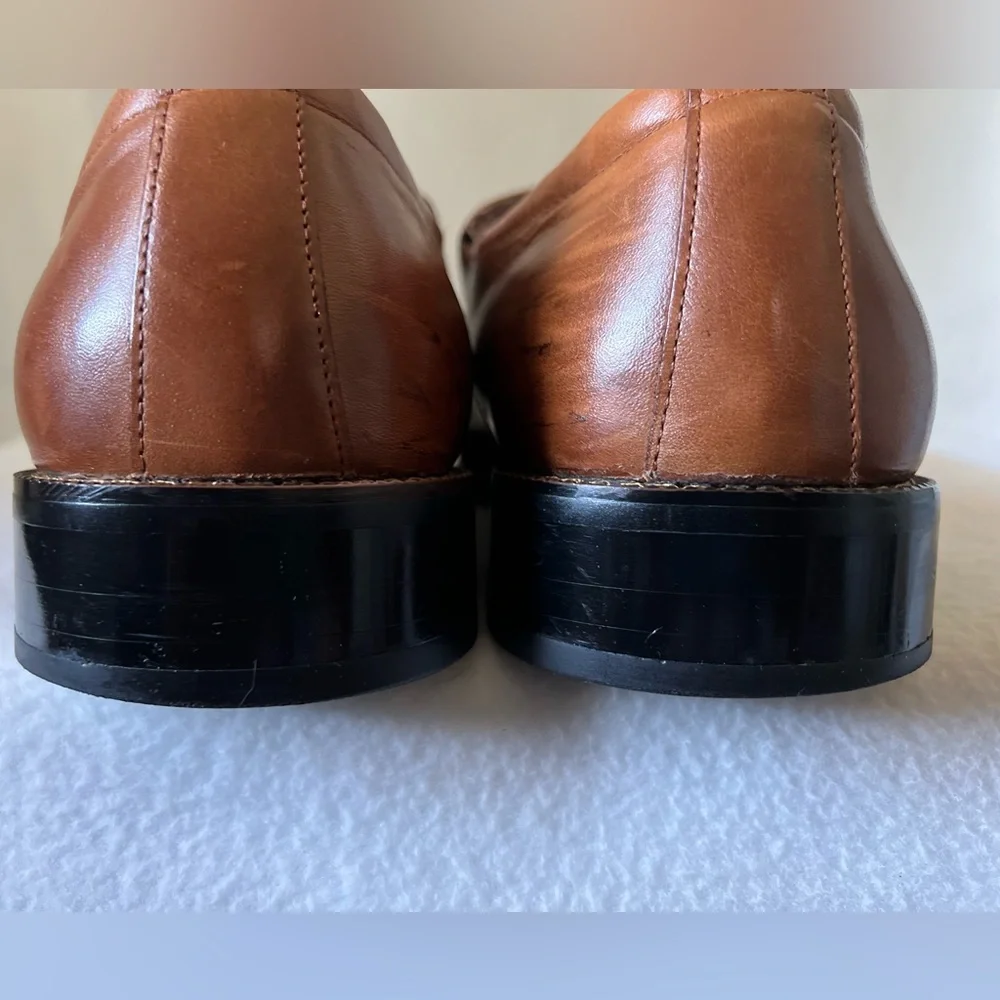 Stacy Adams Size 13M Brown/Tan Leather Slip On Shoes - Picture 4 of 15